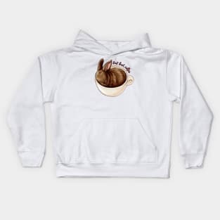 Coffee bunny Kids Hoodie